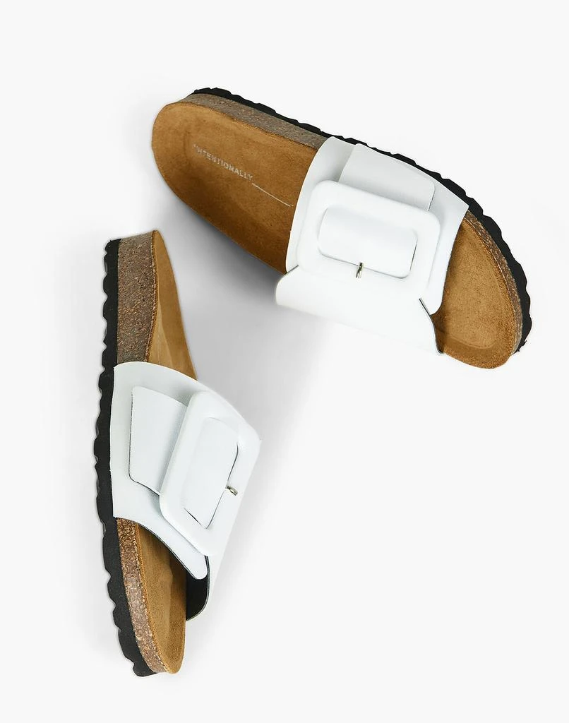 商品Madewell|Intentionally Blank Leather Clarice Slide Sandals,价格¥888,第4张图片详细描述