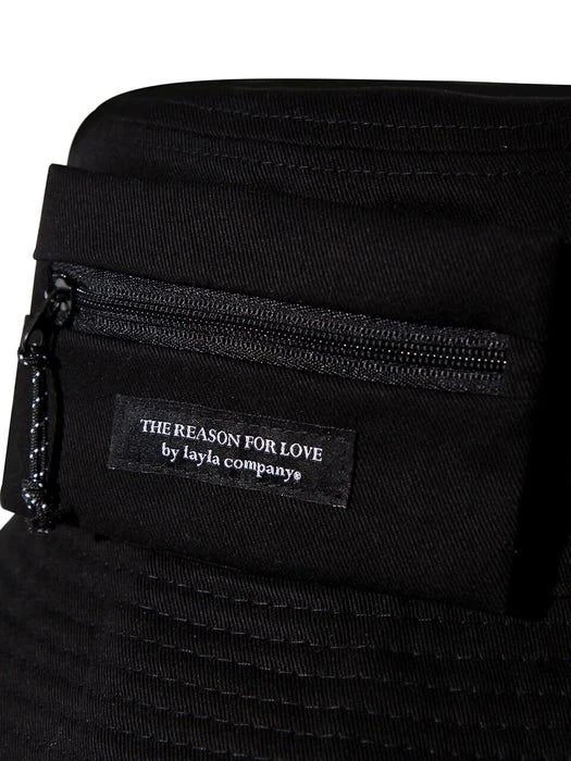 商品DIAMOND LAYLA|Removable Purse Bucket Hat BH1_Black,价格¥522,第2张图片详细描述