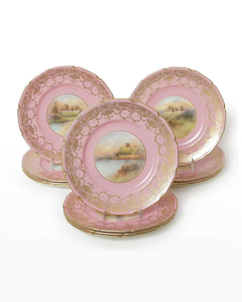 商品Devonia Antiques|Antique Porcelain Castle Plates, Set of 12,价格¥46632,第1张图片