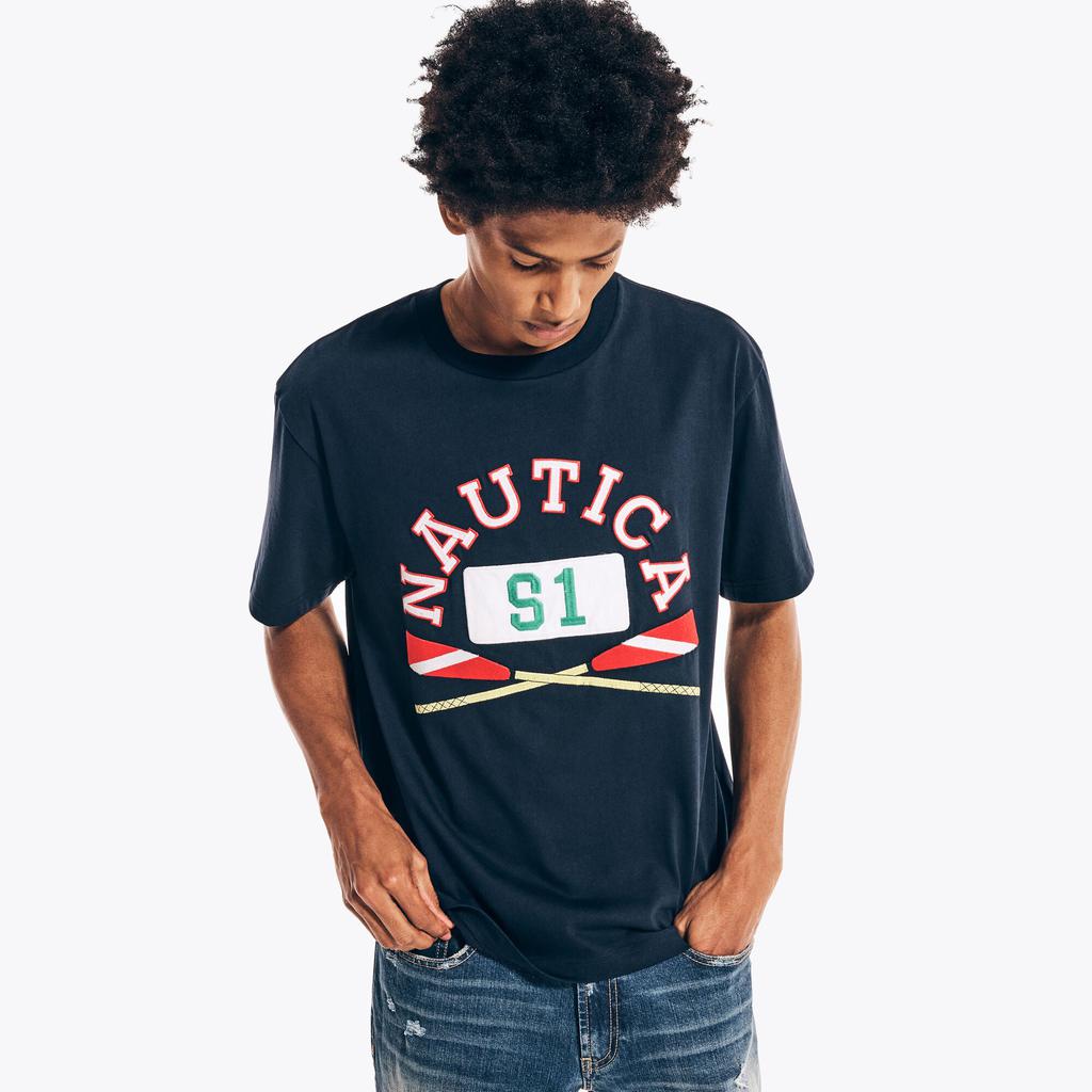 Nautica Mens Urban Necessities X Nautica Graphic T-Shirt商品第2张图片规格展示