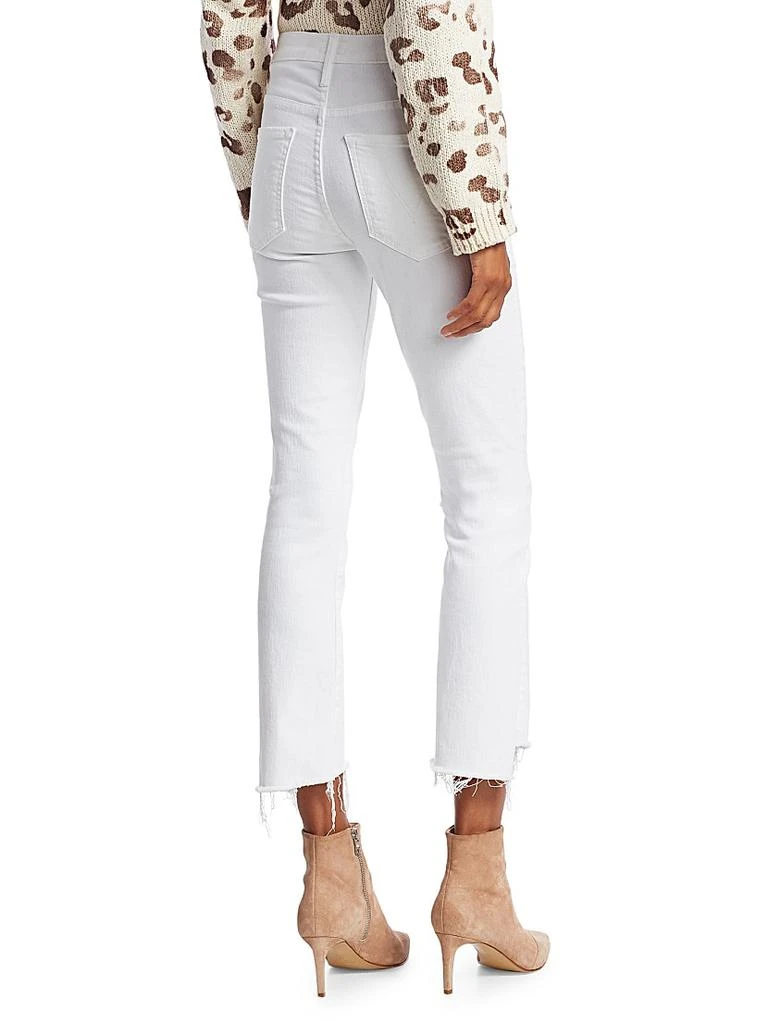 商品MOTHER|The Insider High-Rise Step Frayed-Hem Stretch Boot-Cut Jeans,价格¥1698,第5张图片详细描述
