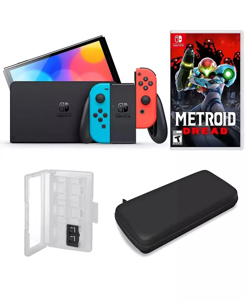 商品Nintendo|Switch OLED in Neon with Metroid Dread & Accessories,价格¥3741,第1张图片