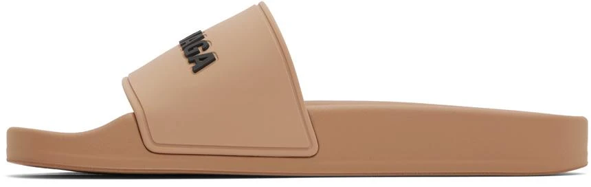 商品Balenciaga|Beige Pool Slides,价格¥2997,第3张图片详细描述
