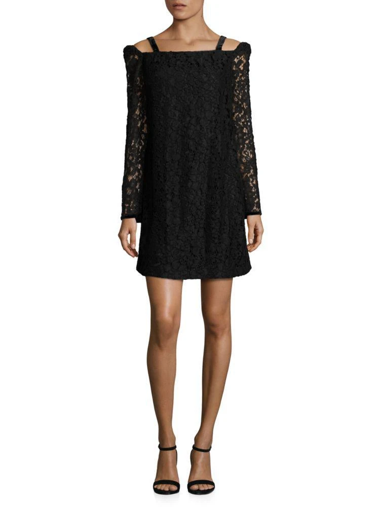 商品See by Chloé|Lace Cold-Shoulder Dress,价格¥554,第1张图片