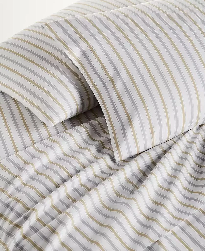 商品Martha Stewart|Home Design Easy Care Printed Microfiber 3-Pc. Sheet Set, Twin XL, Exclusively at Macy’s,价格¥104,第2张图片详细描述
