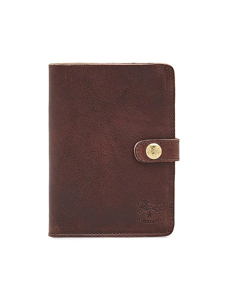 商品Il Bisonte|Medium Platino Leather Wallet,价格¥1480,第1张图片