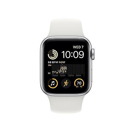 Apple Watch SE (2nd Generation) GPS + Cellular 40mm Aluminum Case with Sport Band (Choose Color and Band Size)商品第2张图片规格展示