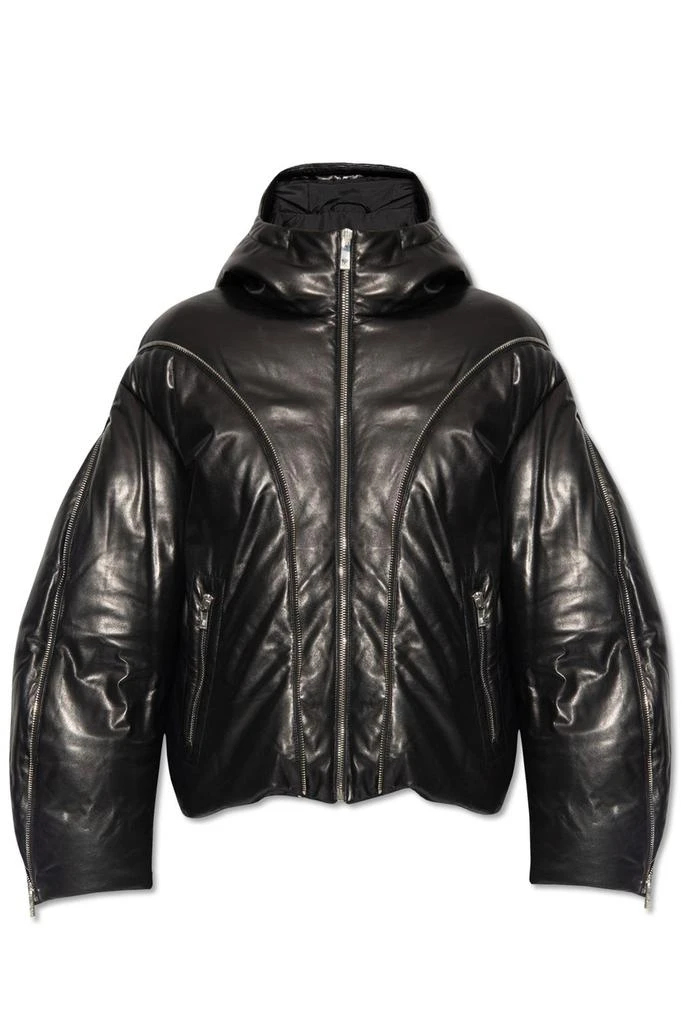 商品Versace|Versace Zip-Detailed Hooded Puffer Jacket,价格¥30494,第1张图片