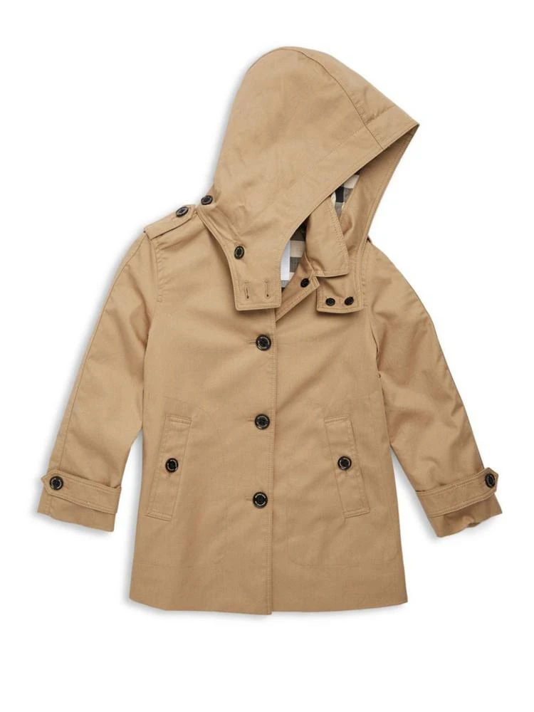 商品Burberry|女童连帽风衣,价格¥1559,第1张图片