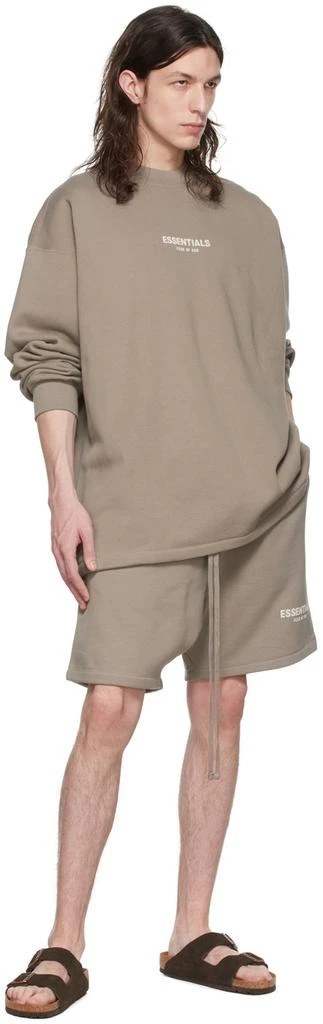 商品Essentials|Taupe Cotton Sweatshirt,价格¥612,第4张图片详细描述