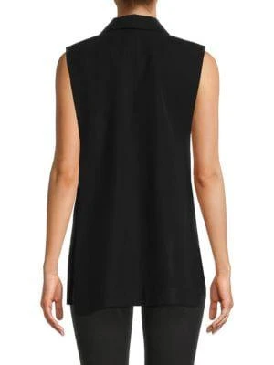 商品Tahari|​Long Button Vest,价格¥282,第2张图片详细描述