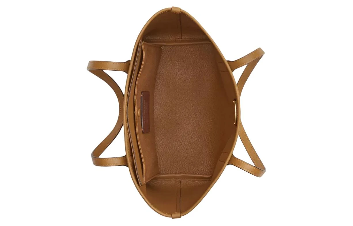 商品[国内直发] Coach|蔻驰 City 23 金标Logo经典老花按扣 帆布 托特包Tote包购物袋单肩包 女款 浅卡其色拼浅马鞍色,价格¥1454,第4张图片详细描述