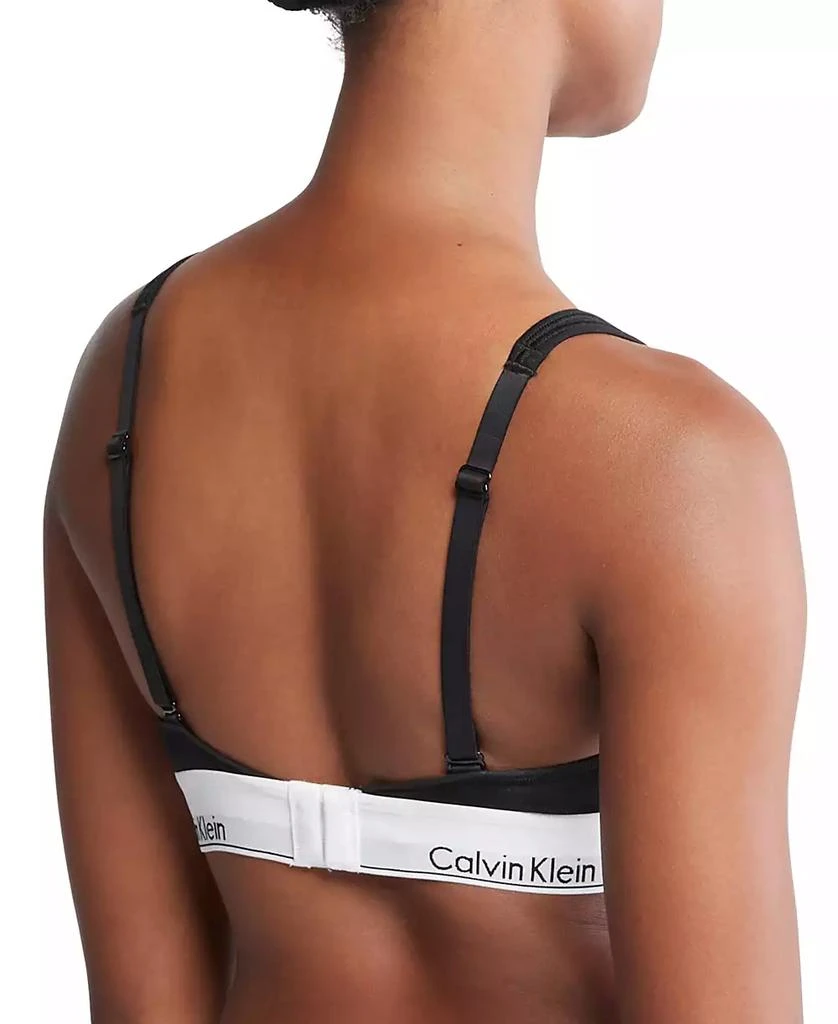 商品Calvin Klein|Calvin Klein Women's Modern Cotton Lightly Lined Bralette QF7586,价格¥167,第2张图片详细描述