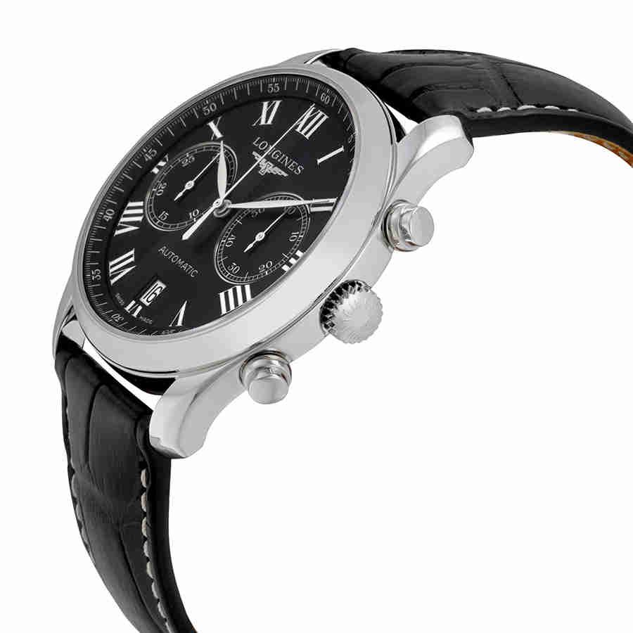 Longines Master Automatic Chronograph Black Dial Mens Watch L26294517商品第2张图片规格展示