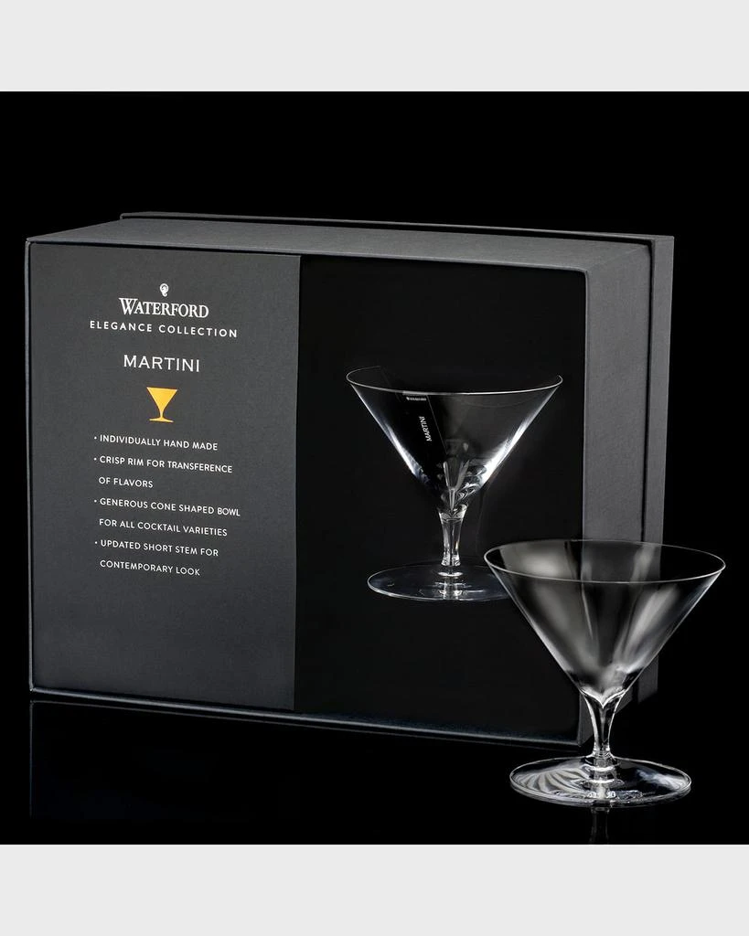 商品Waterford Crystal|Elegance Martini Glasses, Set of 2,价格¥774,第3张图片详细描述