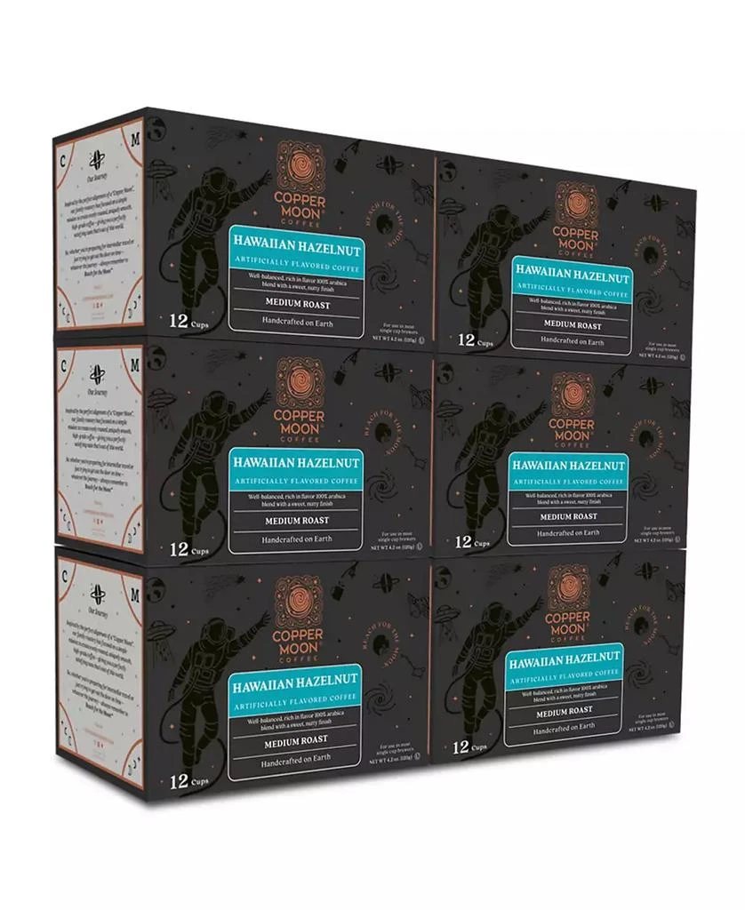 商品Copper Moon Coffee|Hawaiian Hazelnut Single Serve Coffee Pods, 72 Count,价格¥255,第1张图片