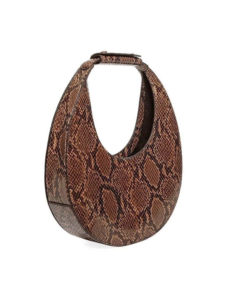 商品Staud|Moon Snakeskin-Embossed Leather Hobo Bag,价格¥2435,第2张图片详细描述