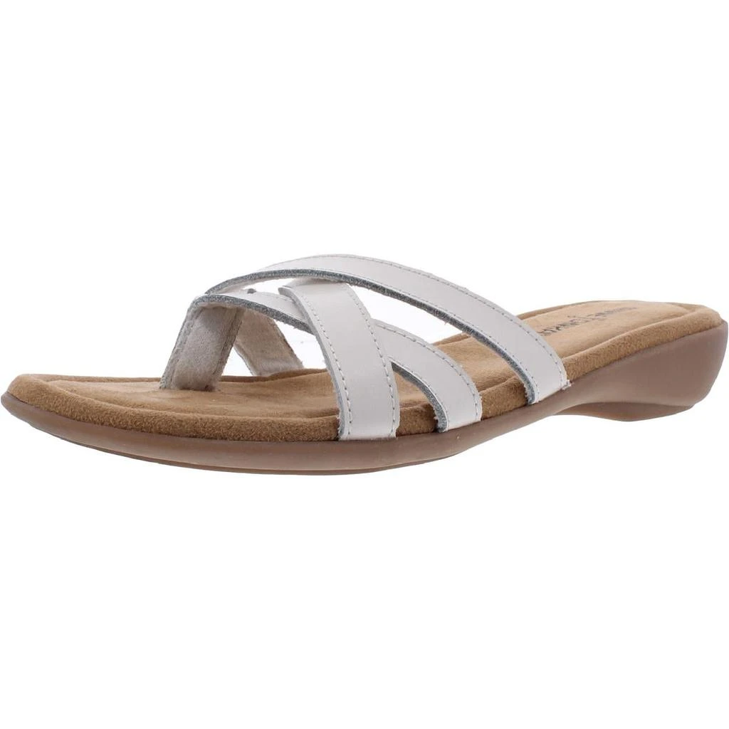 商品Minnetonka|Minnetonka Womens Sunny Leather Flip Flop Thong Sandals,价格¥89,第2张图片详细描述