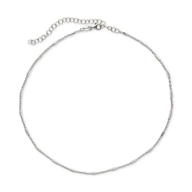 商品Giani Bernini|Polished Bar Chain Choker Necklace in Sterling Silver, Created for Macy's,价格¥152,第1张图片