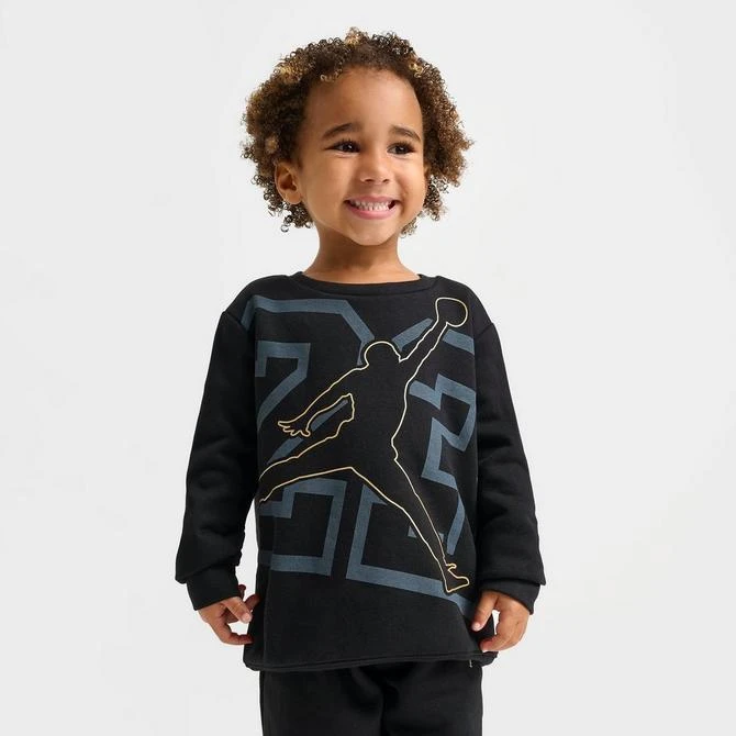 商品Jordan|Kids' Toddler Jordan See Me Shine Crewneck and Jogger Pants Set,价格¥150,第3张图片详细描述