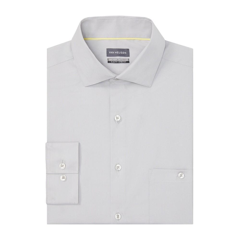 商品Van Heusen|Men's Even Temperature Never Tuck Slim Fit Dress Shirt,价格¥380,第1张图片