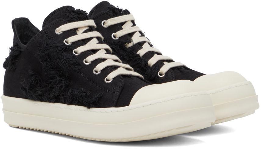 商品Rick Owens|Black Distressed Sneakers,价格¥4519,第6张图片详细描述