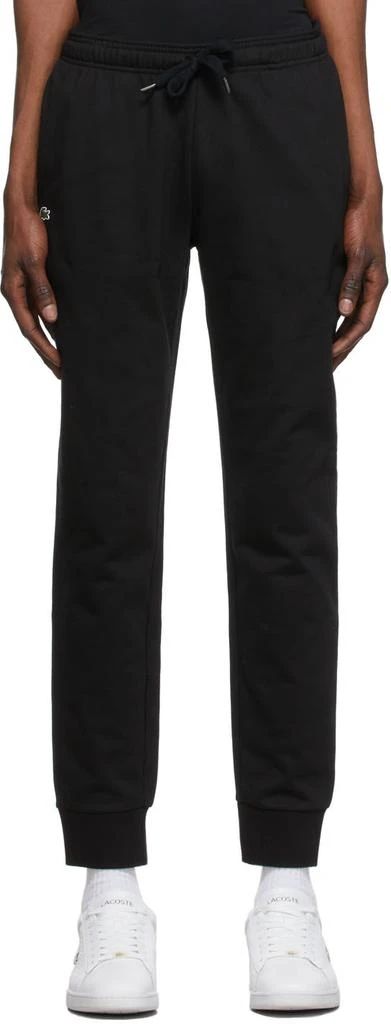 商品Lacoste|Black Cotton Lounge Pants,价格¥283,第1张图片