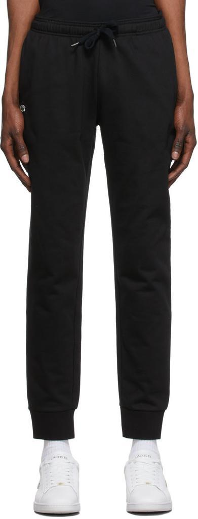 商品Lacoste|Black Cotton Lounge Pants,价格¥413,第1张图片