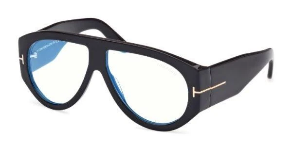 商品Tom Ford|Blue Light Block Pilot Men's Eyeglasses FT5958-B 001 60,价格¥1498,第1张图片