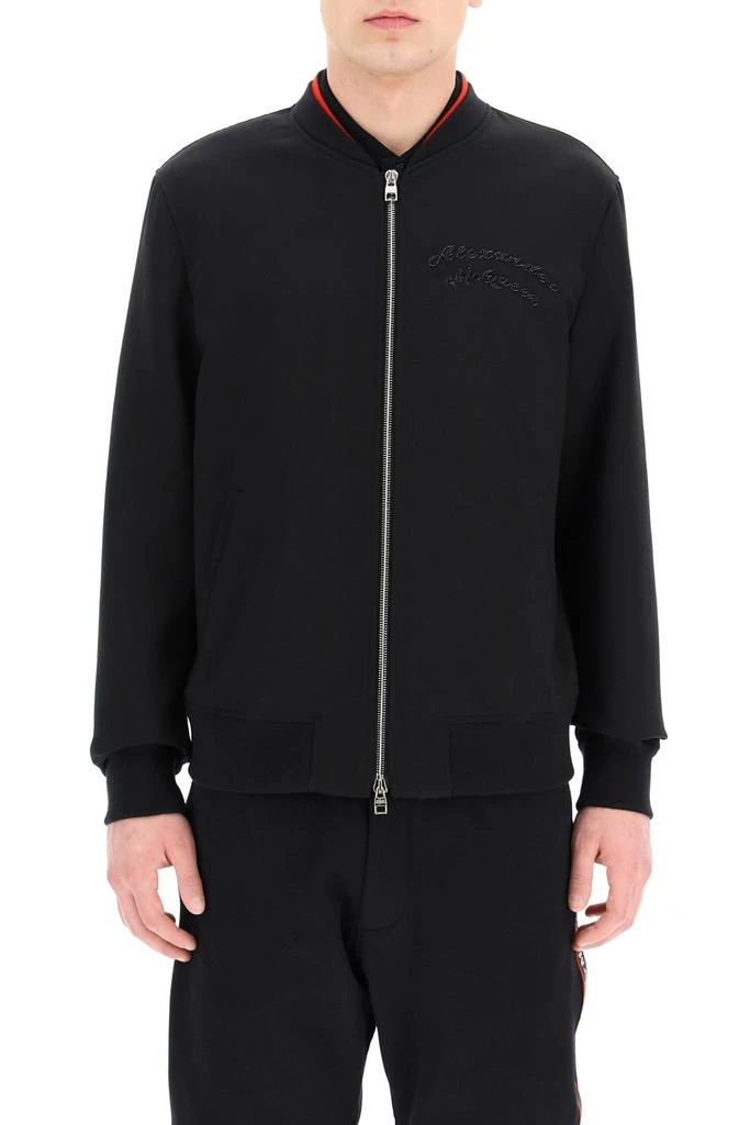 商品Alexander McQueen|Alexander McQueen Logo Bomber Jacket,价格¥6063,第3张图片详细描述