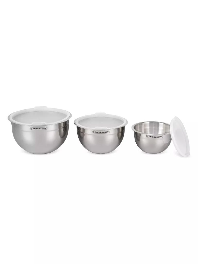 商品Le Creuset|3-Piece Stainless Steel Mixing Bowl Set,价格¥629,第2张图片详细描述