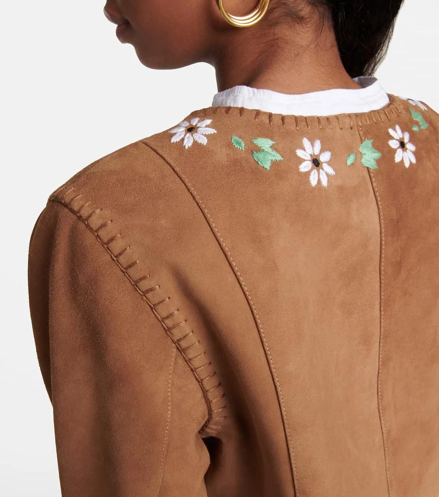Marianne embroidered suede jacket 商品