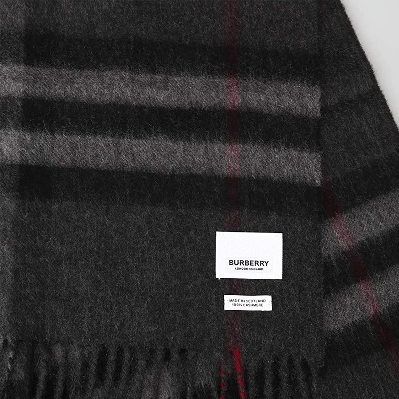 商品Burberry|BURBERRY 灰色男士围巾 8015538,价格¥4034,第1张图片