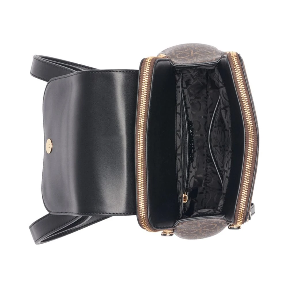 商品Calvin Klein|Garnet Signature Triple Compartment Backpack,价格¥750,第5张图片详细描述