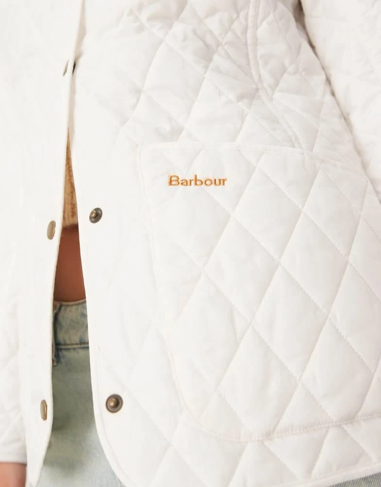 商品Barbour|女式 Annandale 绗缝夹克（雪白色）,价格¥573,第4张图片详细描述