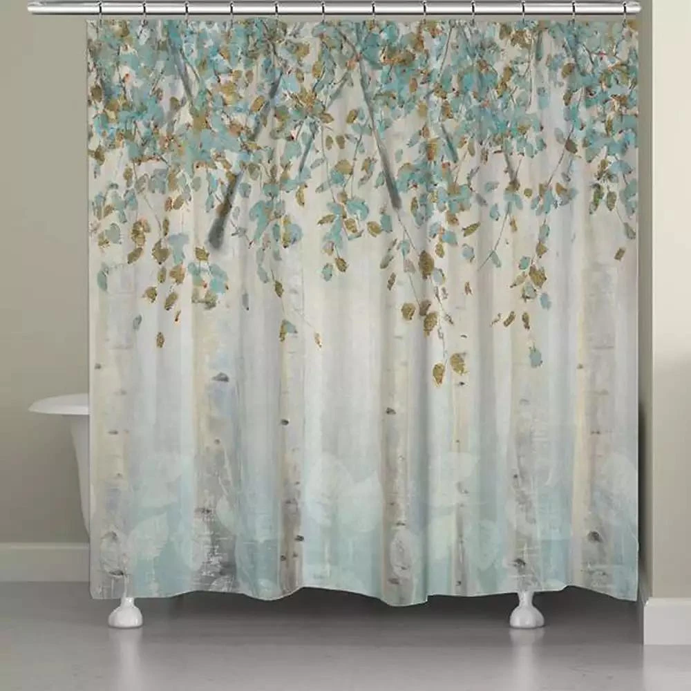 商品Laural Home|Dream Forest Shower Curtain, 71" x 72",价格¥1031,第2张图片详细描述