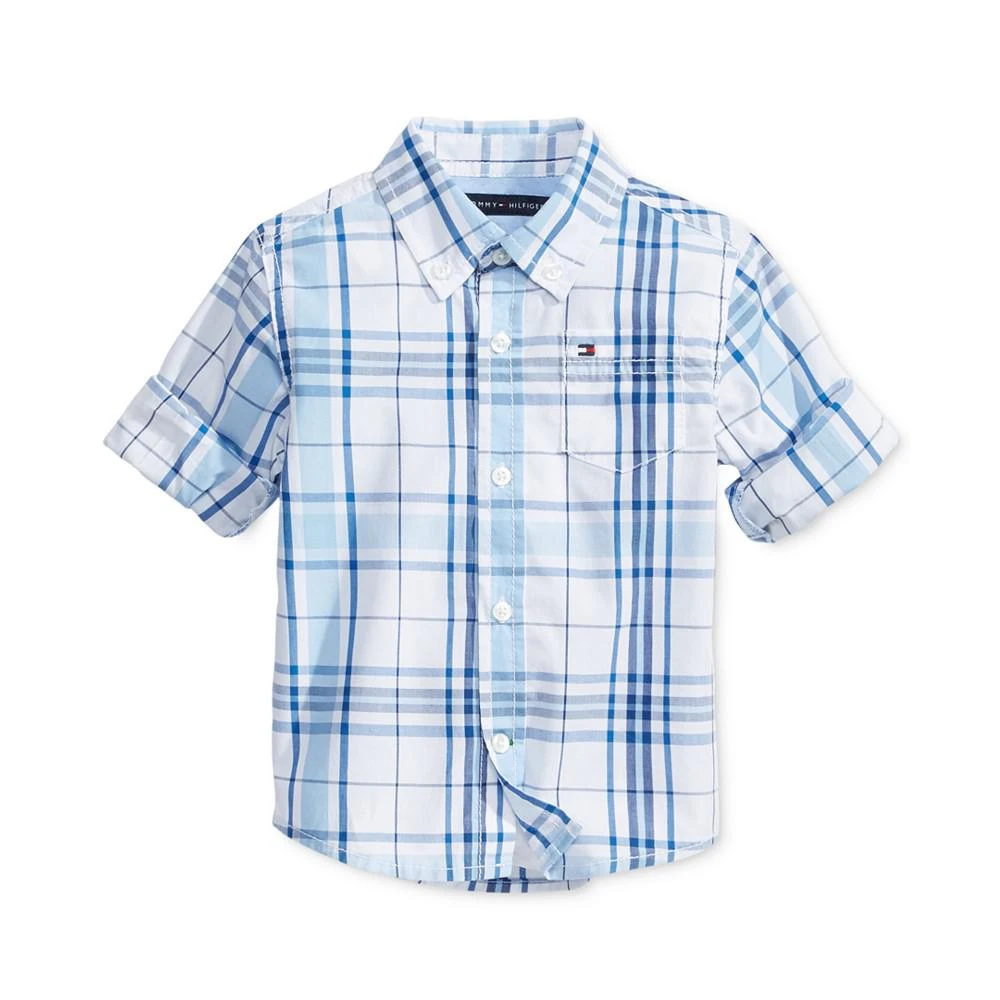 商品Tommy Hilfiger|Baby Boys Ethan Plaid Shirt,价格¥155,第1张图片