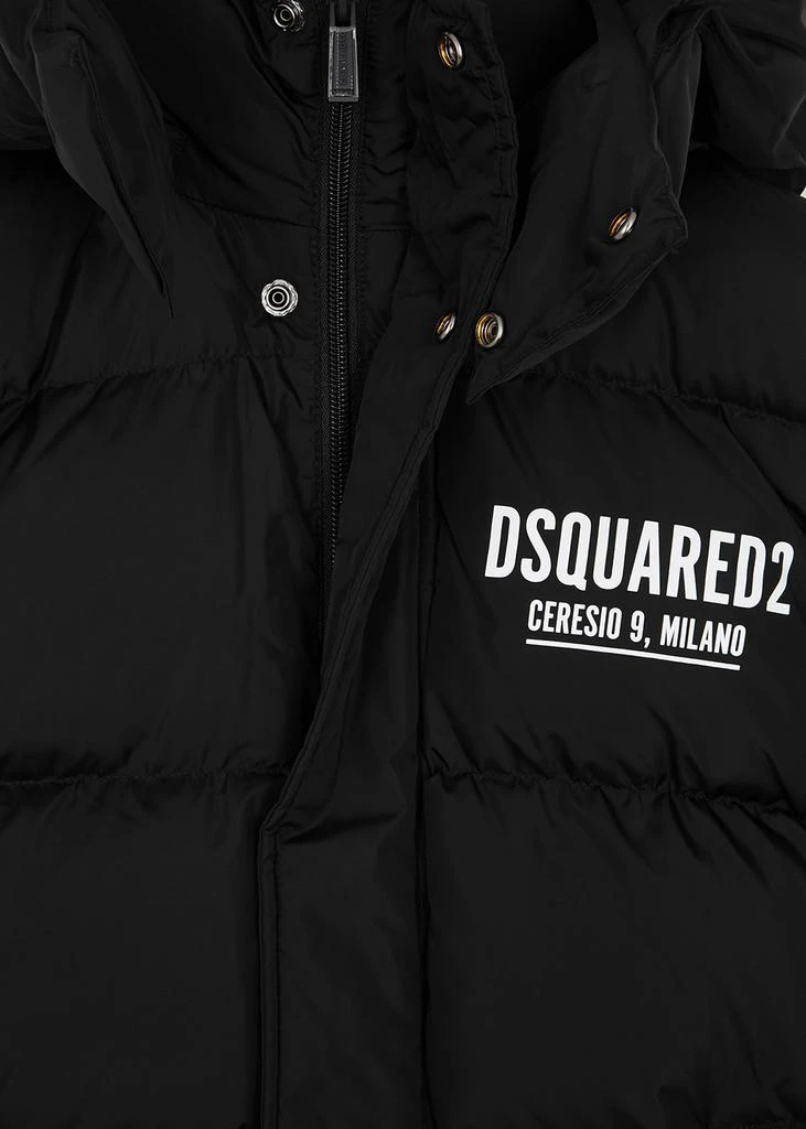 商品DSQUARED2|KIDS Black quilted shell jacket (4-16 years),价格¥2104,第2张图片详细描述