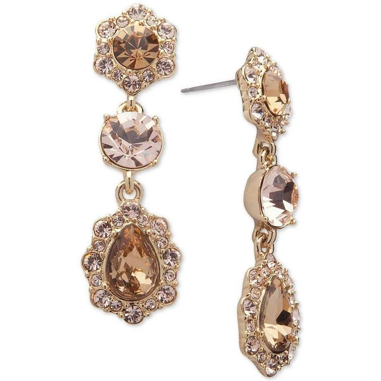 商品Givenchy|Crystal and Pavé Triple Drop Earrings,价格¥326,第1张图片