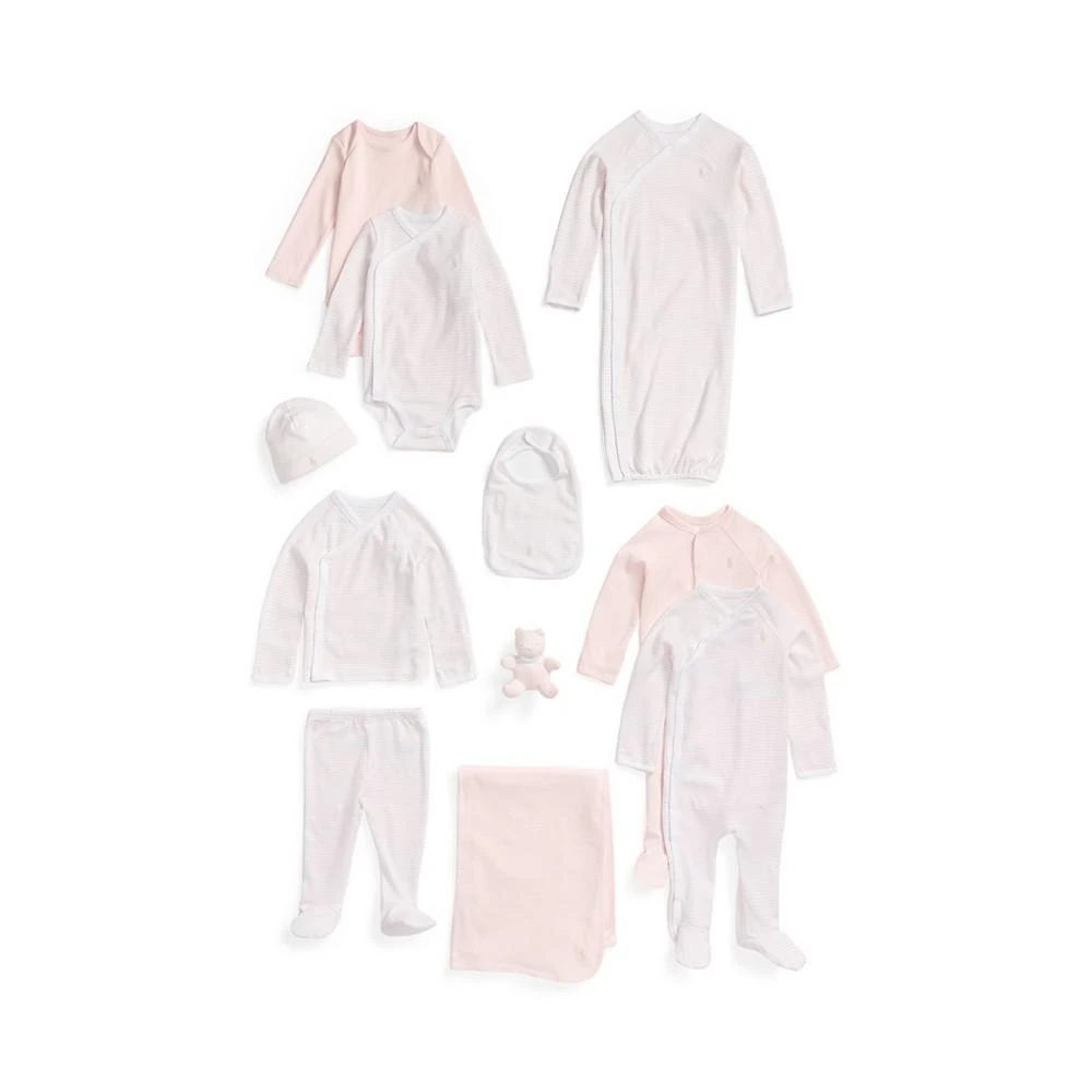 商品Ralph Lauren|Baby Girls Organic Cotton Gift Set, 11 Piece,价格¥2441,第2张图片详细描述