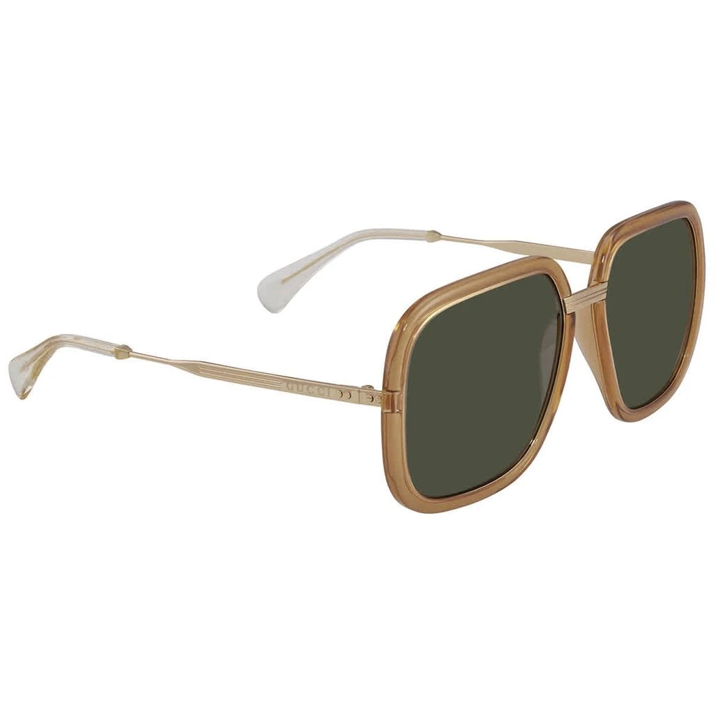 商品Gucci|Gucci Green Rectangular Mens Sunglasses GG0905S 003 60,价格¥1163,第1张图片