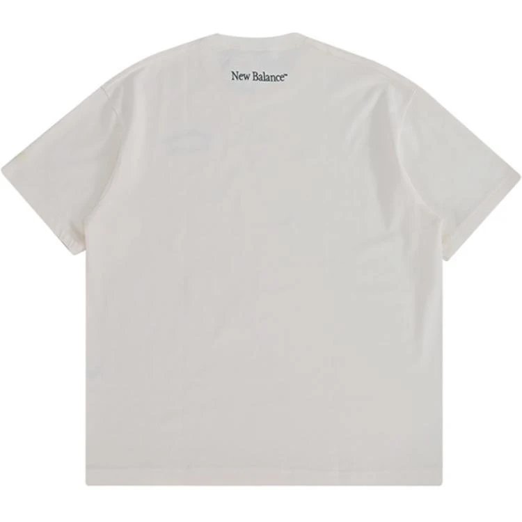 商品[国内直发] New Balance|舒适简约亲肤圆领短袖T恤 男款 白色,价格¥237,第3张图片详细描述