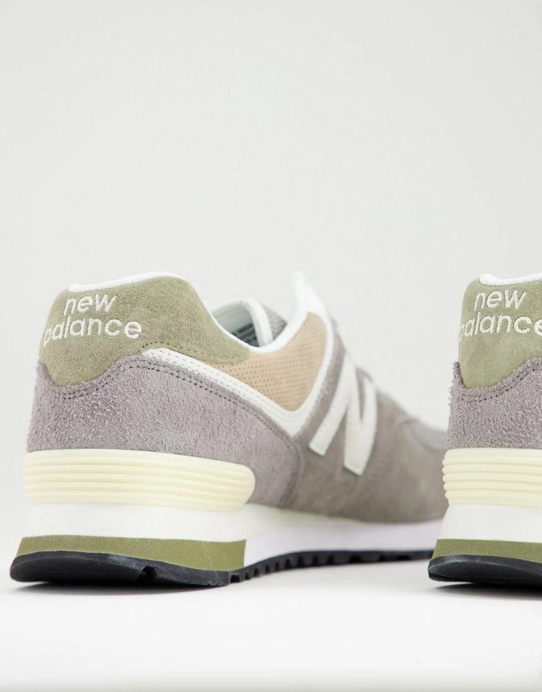 商品New Balance|New Balance 574 trainers in grey and white,价格¥774,第2张图片详细描述