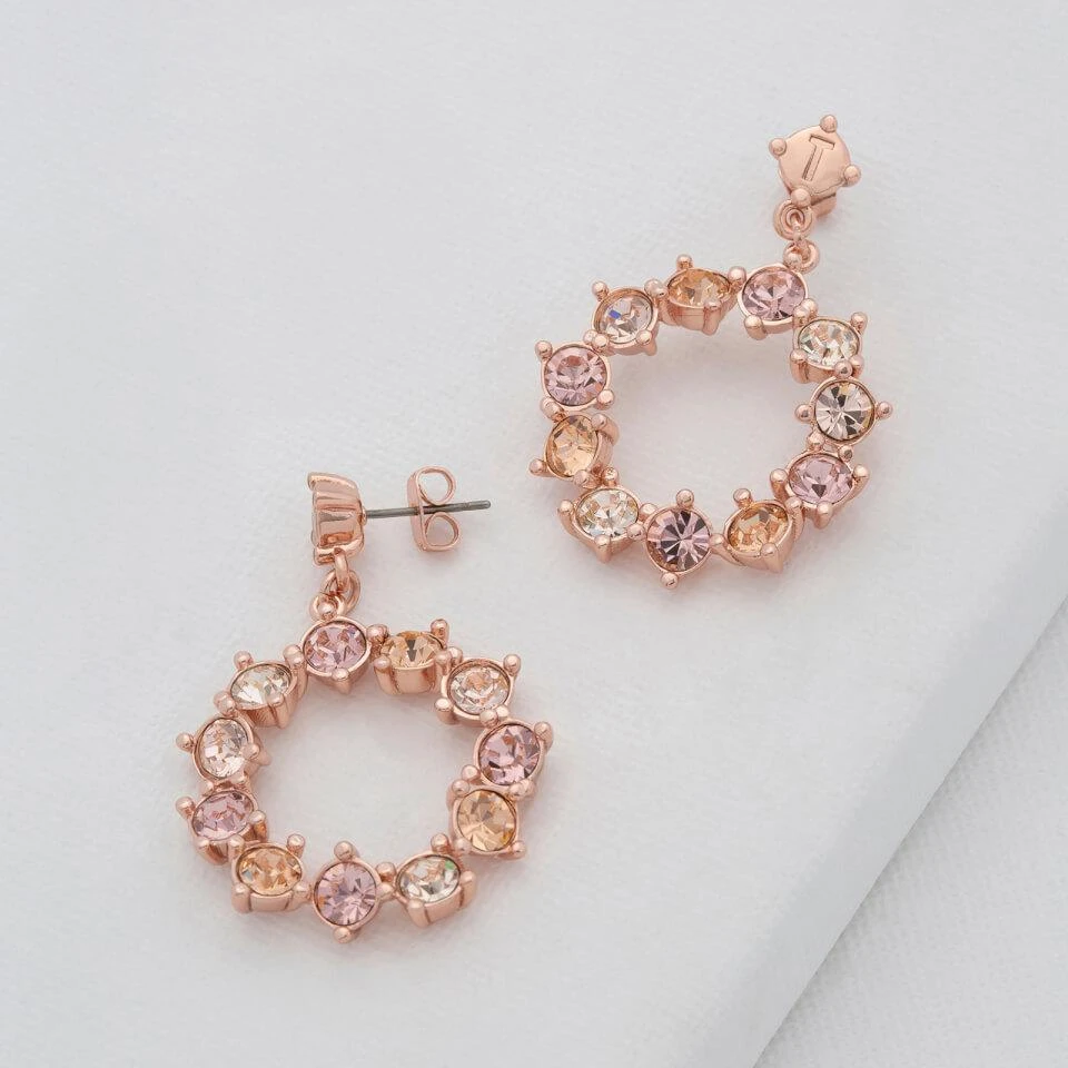 商品Ted Baker London|Ted Baker Crissty Rose Gold-Tone and Crystal Earrings,价格¥300,第4张图片详细描述