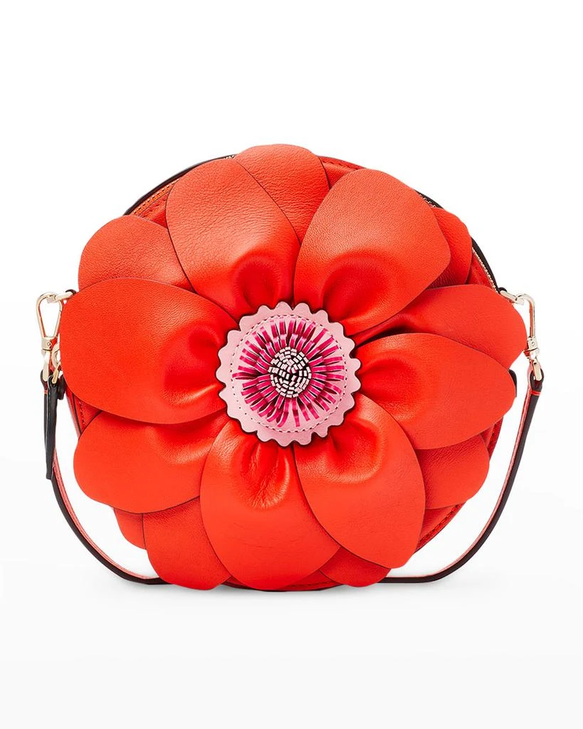 商品Kate Spade|3d flower round leather crossbody bag,价格¥1271,第1张图片