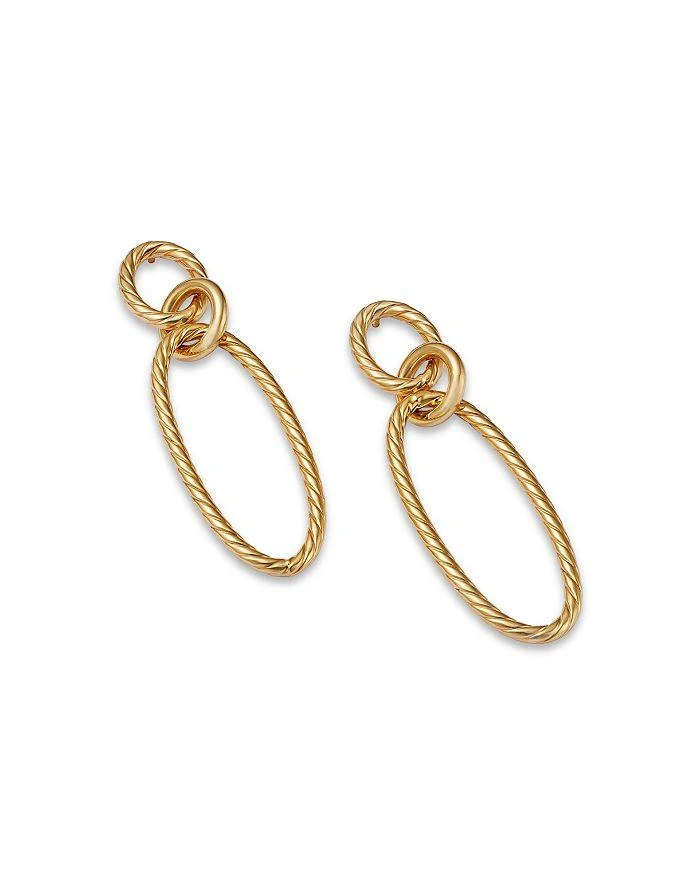 商品Alberto Amati|14K Yellow Gold Textured Oval Drop Earrings,价格¥3657,第3张图片详细描述