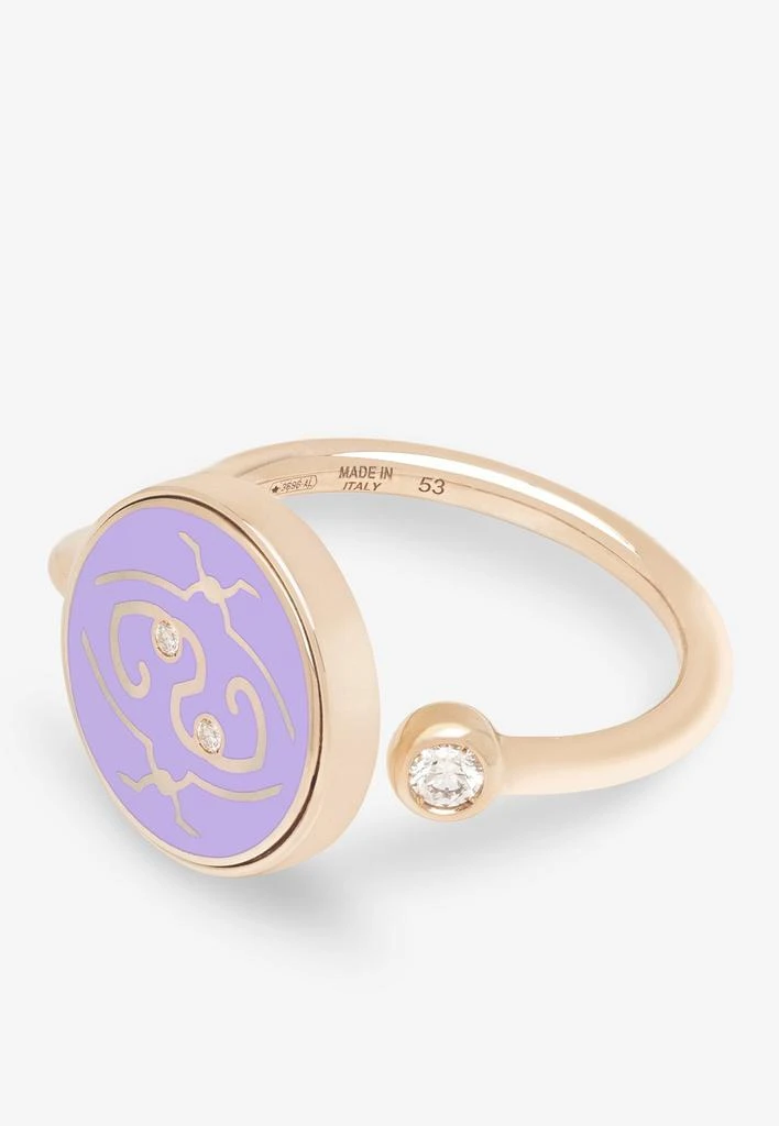 商品Intisars|Me Oh Me Purple Exceptional18K Rose Gold Diamond Ring,价格¥25914,第1张图片