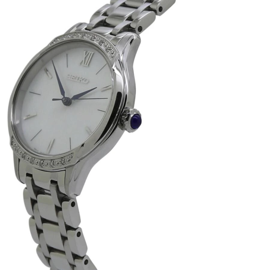 商品Seiko|Quartz White Dial Stainless Steel Ladies Watch SRZ543P1,价格¥1614,第2张图片详细描述