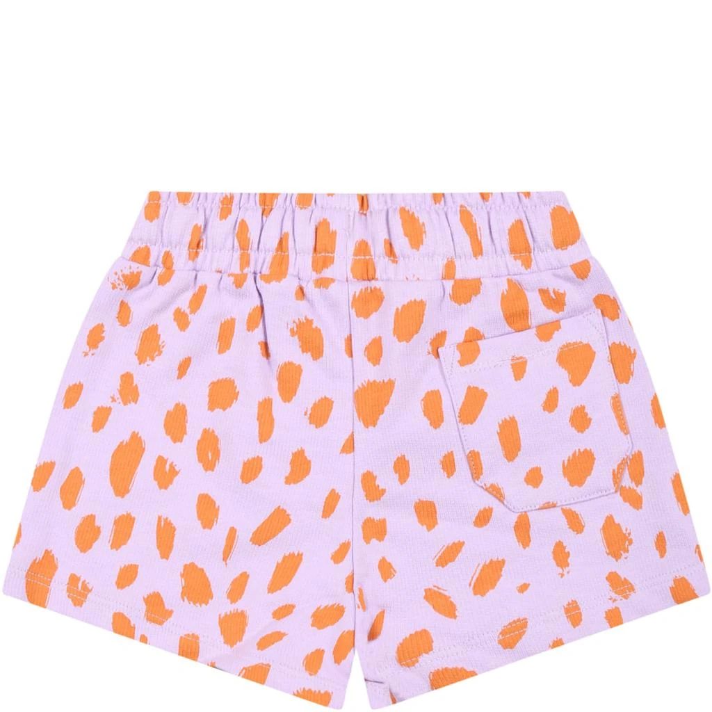 商品Stella McCartney|Purple Shorts For Baby Girl With Animal Print,价格¥537,第2张图片详细描述