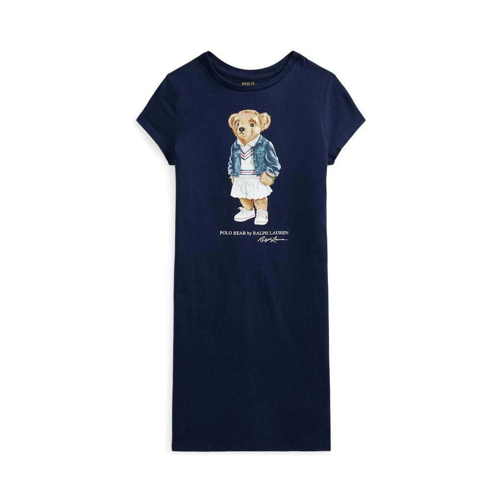 商品Ralph Lauren|Polo Bear Cotton Jersey Tee Dress (Big Kids),价格¥166,第1张图片